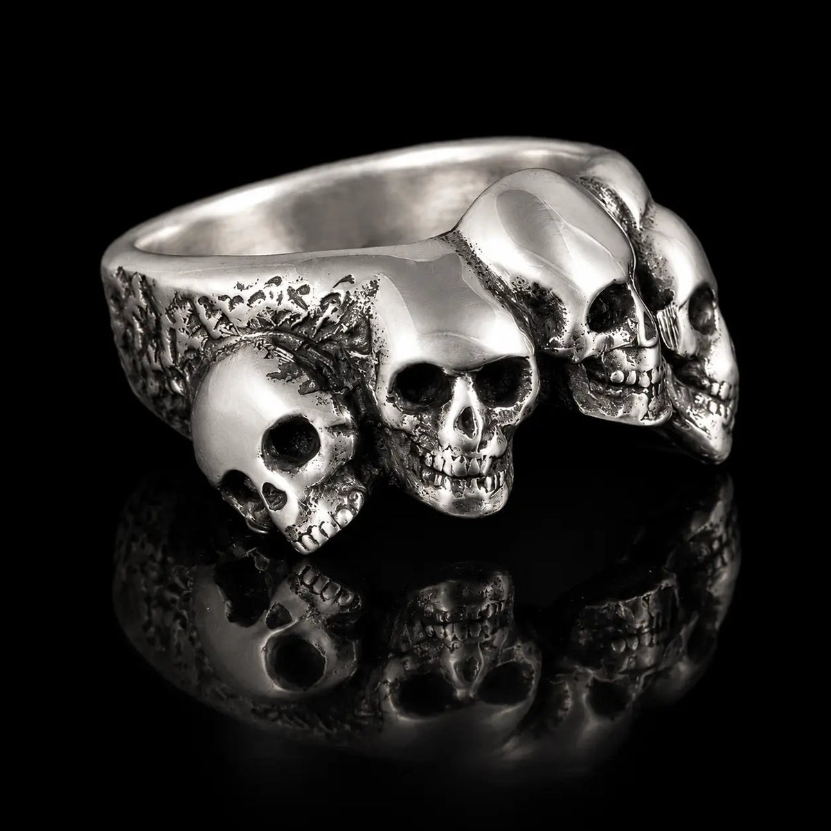 4 Brothers Skull Ring by Paterson Riley - Curiouser Collective