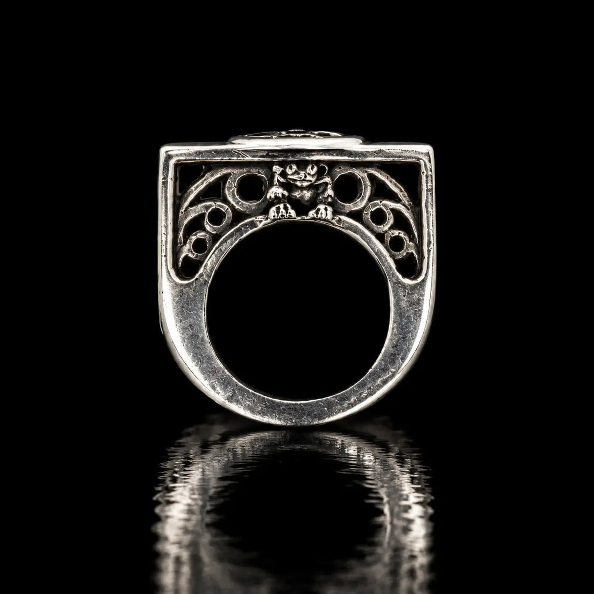 Black Diamonds Bridge Ring - Curiouser Collective