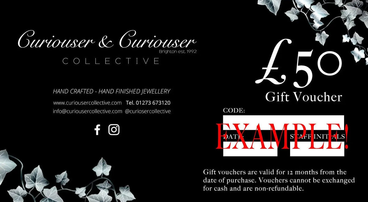 Curiouser Collective Gift Vouchers ONLINE ONLY Curiouser Collective
