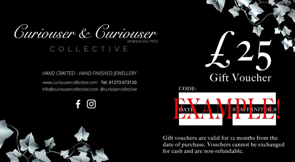Curiouser Collective Gift Vouchers ONLINE ONLY Curiouser Collective