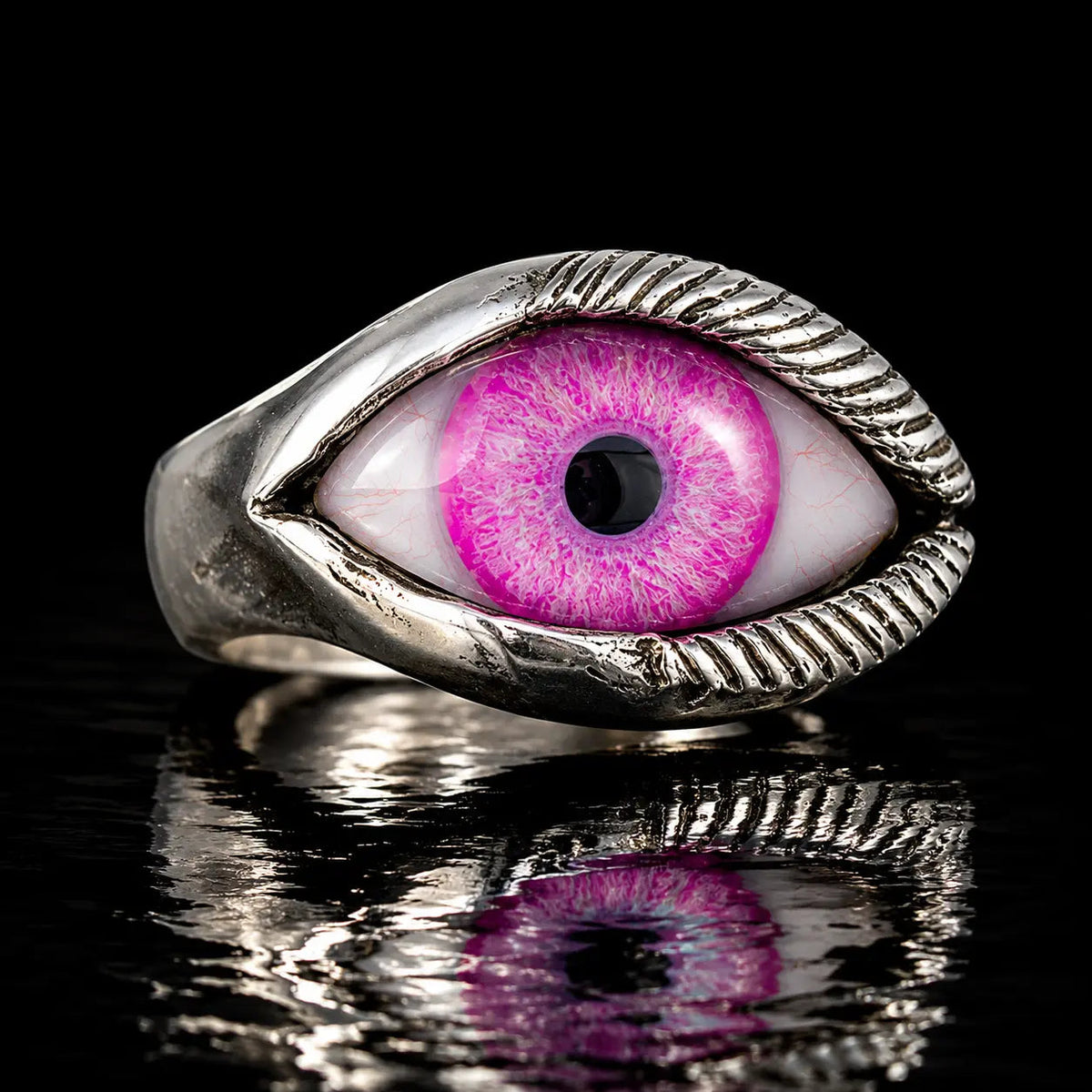Eye Ring - PR Horizontal - Pink - Curiouser Collective