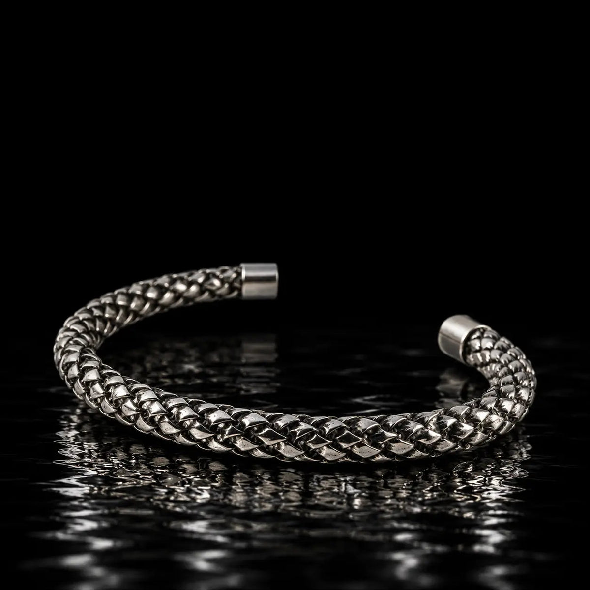 Hand Made Silver Catkin Cuff Bangle - ZEIGMANS