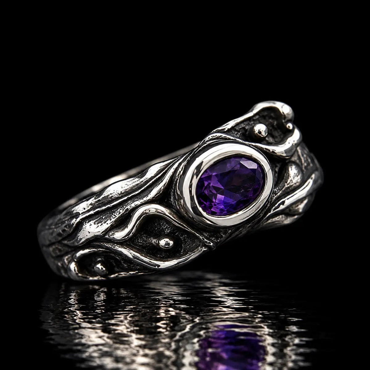 Lily’s Ring - Amethyst - Curiouser Collective