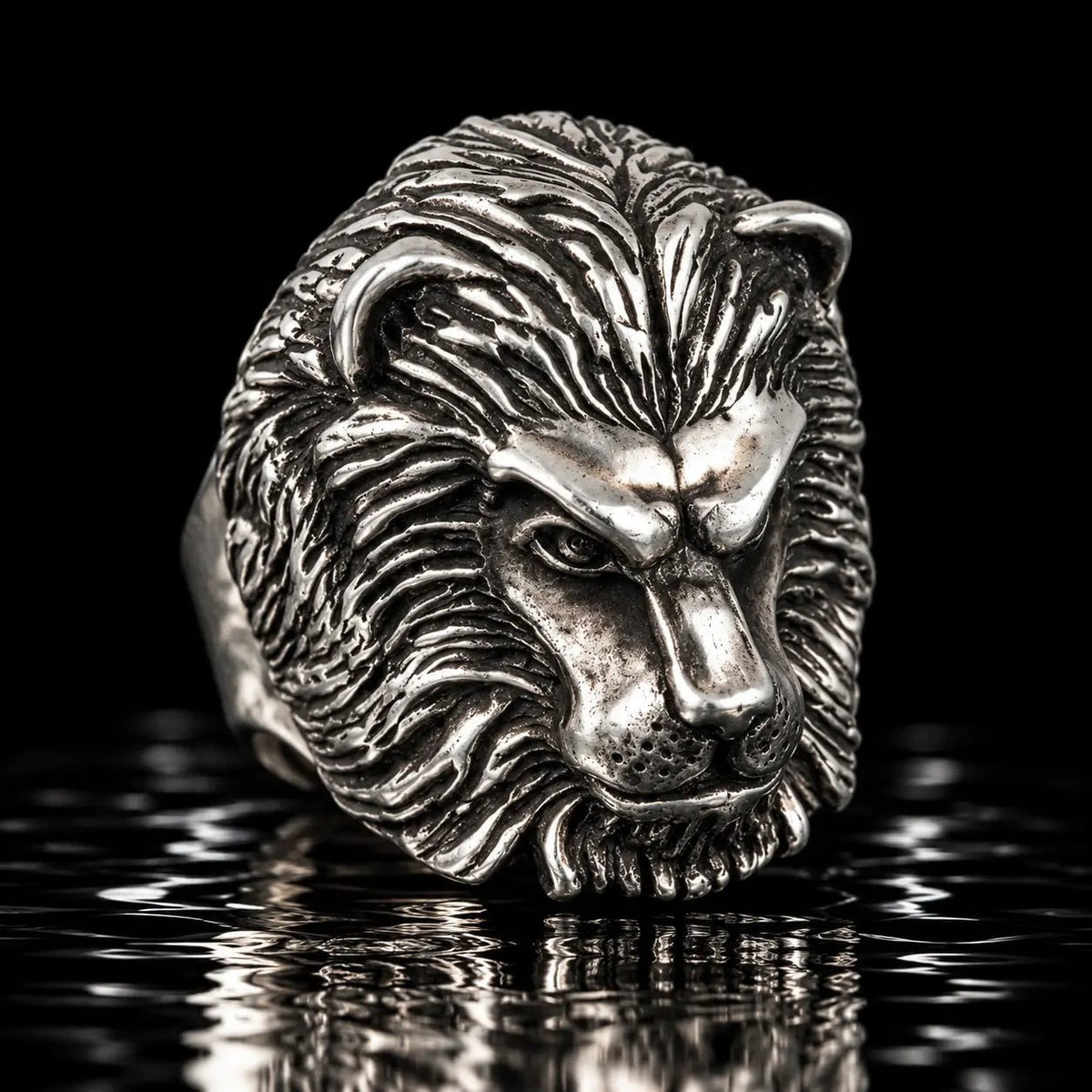Lions Head Ring - Curiouser Collective