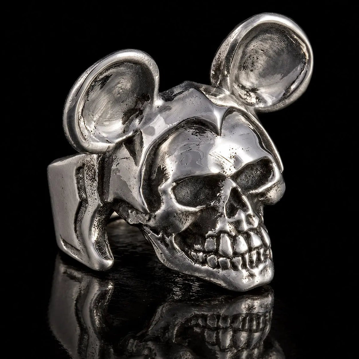 Michael Rodent Skull Ring – Sterling Silver Mouse Skull Ring, Worn by Lady Gaga and Kylie Jenner - Curiouser Collective