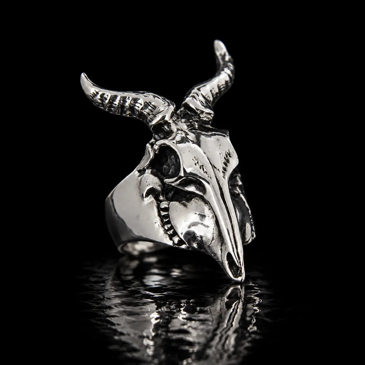 Small Kudu Skull Ring - Curiouser Collective