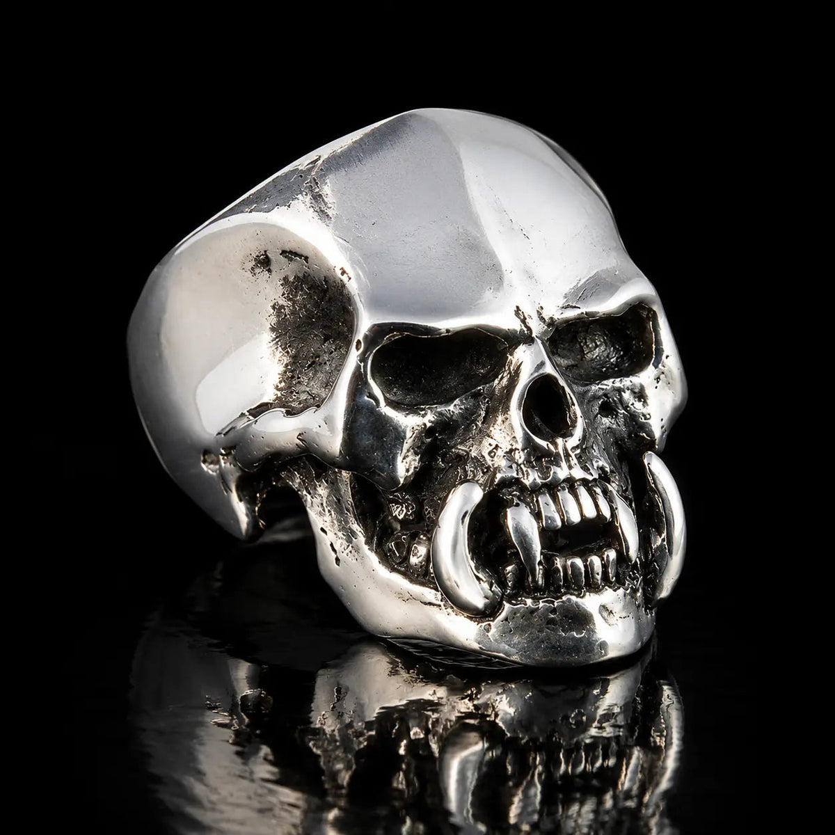 Tusked Skull Ring - Curiouser Collective