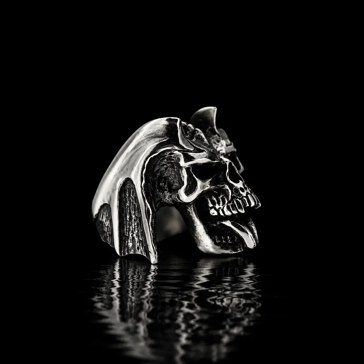 Winged Demon Skull - Curiouser Collective