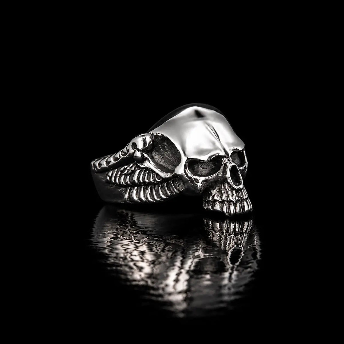 Winged Vampire Skull V3 - Curiouser Collective